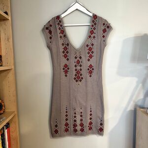 NWT Free People “Rich in Embroidery” Bodycon Dress